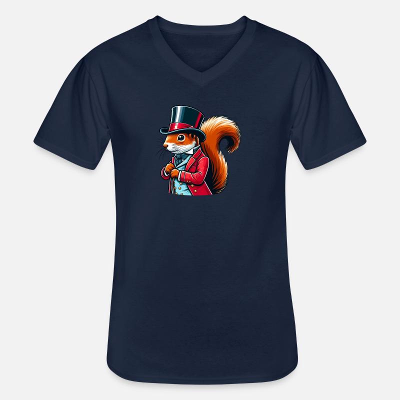 Direktor Eichhörnchen - Männer-T-Shirt mit V-Ausschnitt - Navy
