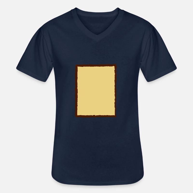 Kaputter Alter Rahmen - Männer-T-Shirt mit V-Ausschnitt - Navy
