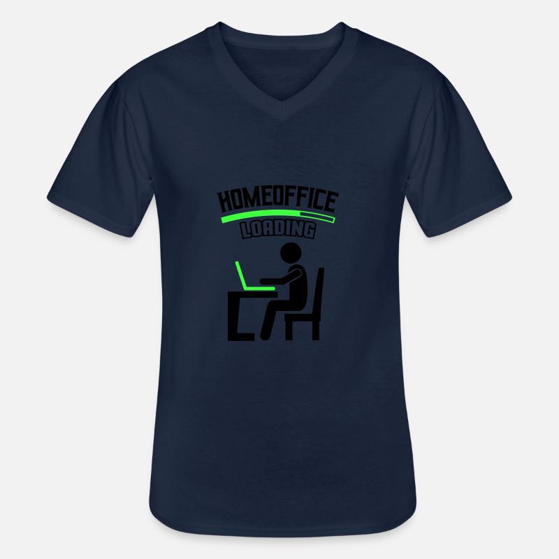 Arbeit Büro Homeoffice Loading - Männer-T-Shirt mit V-Ausschnitt - Navy