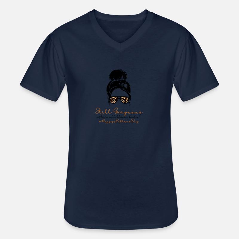 Immer noch wunderschön #HappyMothersDay (4) - Männer-T-Shirt mit V-Ausschnitt - Navy