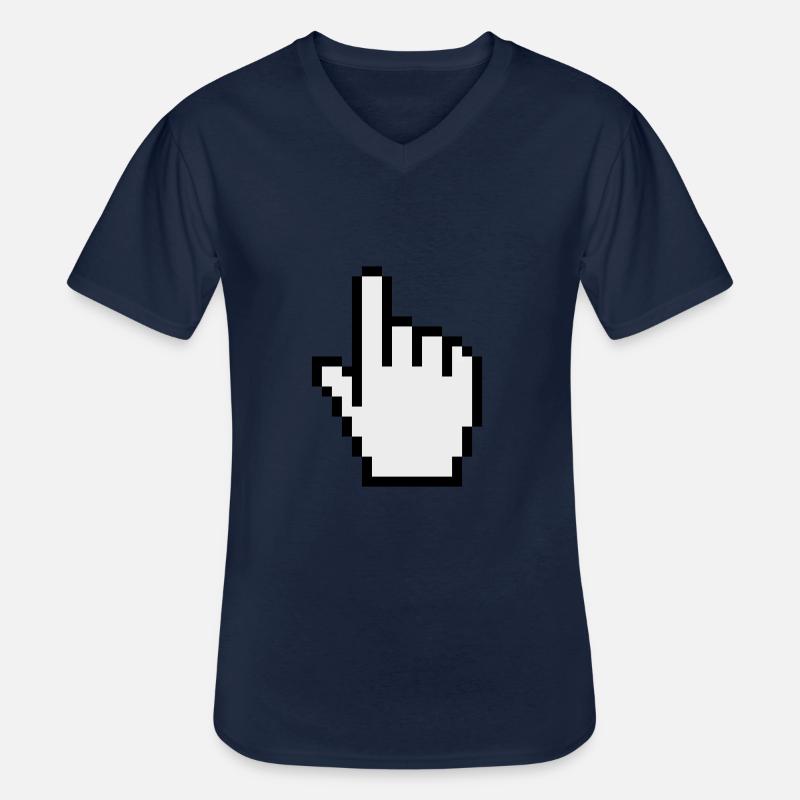 pointer / cursor - Männer-T-Shirt mit V-Ausschnitt - Navy