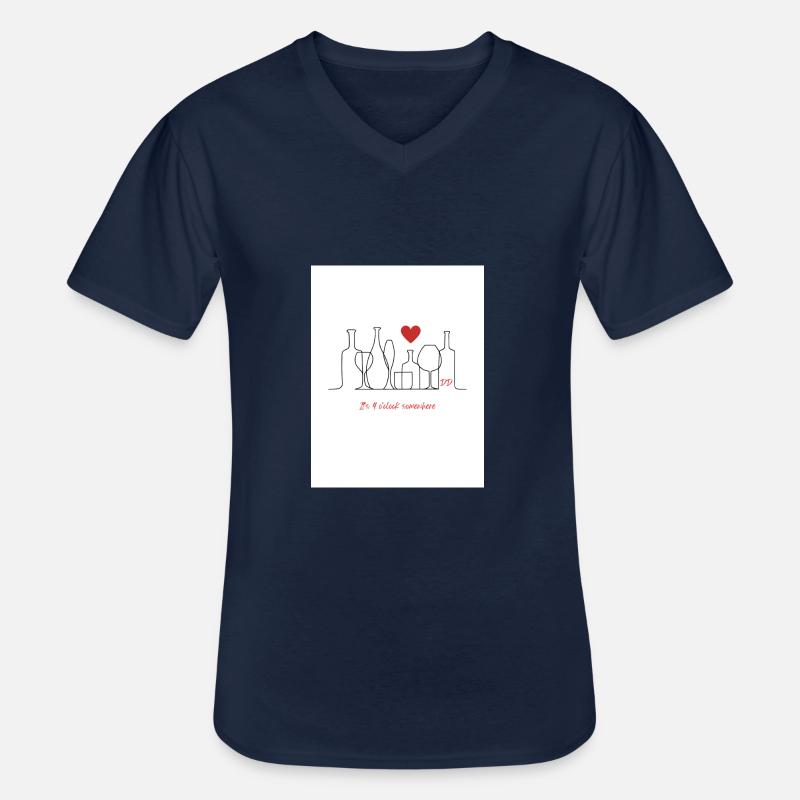its 4 o clock somewhere - Männer-T-Shirt mit V-Ausschnitt - Navy
