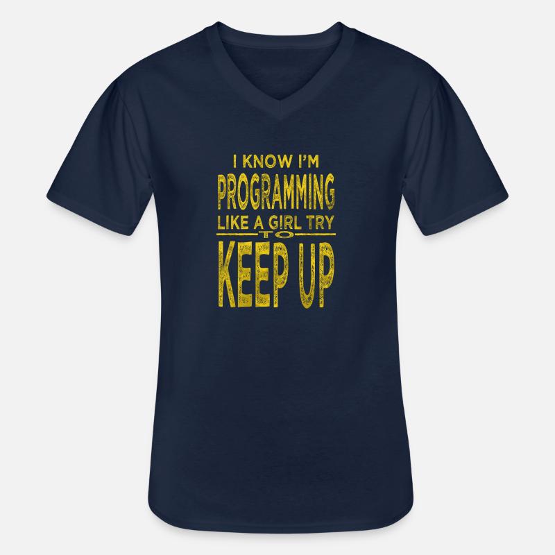 admin awesome dads favorite - Männer-T-Shirt mit V-Ausschnitt - Navy