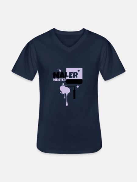 maler beruf malermeister - Männer-T-Shirt mit V-Ausschnitt - Navy