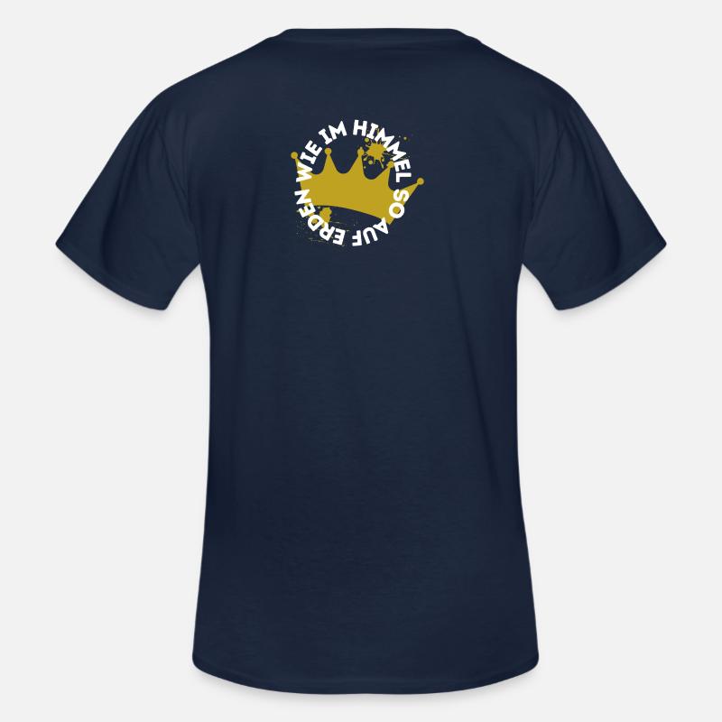 Das Vaterunser - Männer-T-Shirt mit V-Ausschnitt - Navy