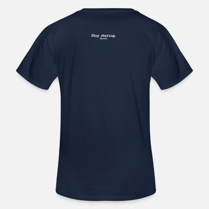 Stop staring. - Männer-T-Shirt mit V-Ausschnitt - Navy