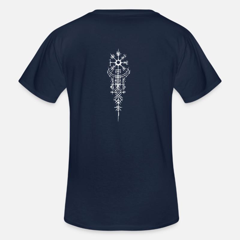 Wikinger Tattoo - Männer-T-Shirt mit V-Ausschnitt - Navy