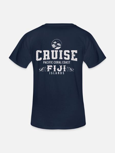 Cruise Fiji islands - Men's V-Neck T-Shirt - navy