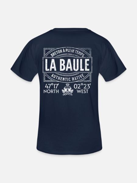 La Baule Authentic native - Men's V-Neck T-Shirt - navy