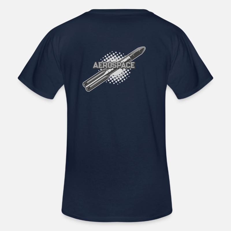 Aerospace Rocket - Männer-T-Shirt mit V-Ausschnitt - Navy