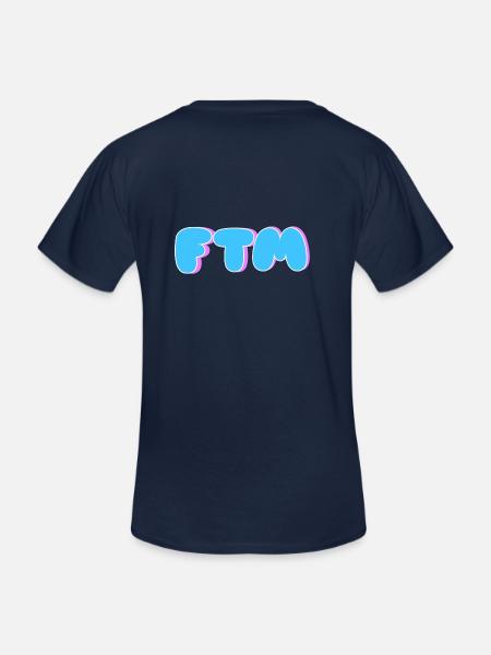 FTM - T-shirt col V Homme - marine
