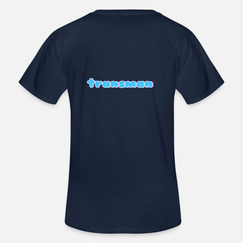 Transman - Männer-T-Shirt mit V-Ausschnitt - Navy