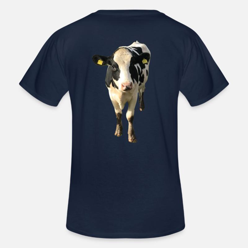 Kuh fbg - Männer-T-Shirt mit V-Ausschnitt - Navy