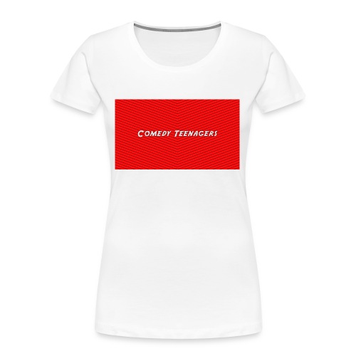 Red Comedy Teenagers T Shirt - Ekologisk premium-T-shirt dam
