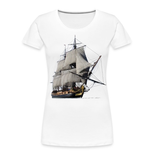 Segelschiff - Frauen Premium Bio T-Shirt