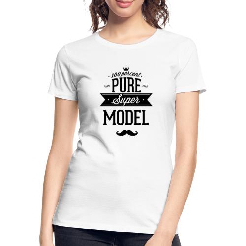 100 Prozent Supermodel - Frauen Premium Bio T-Shirt