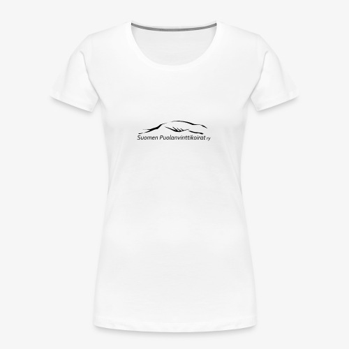 SUP logo musta - Naisten premium luomu-t-paita