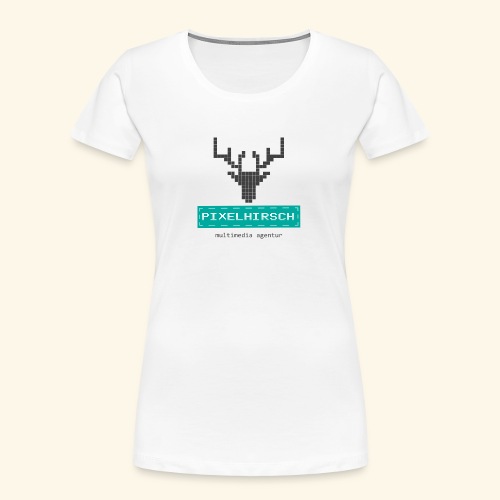 PIXELHIRSCH - Logo - Frauen Premium Bio T-Shirt