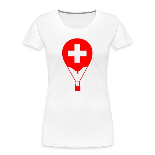 Gasballon i schweizisk design - Dame Premium T-shirt af økologisk bomuld