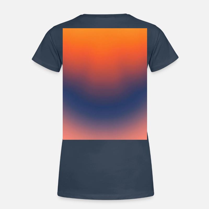 Mitternachts-Glut-Gradient Frauen Premium Bio T-Shirt