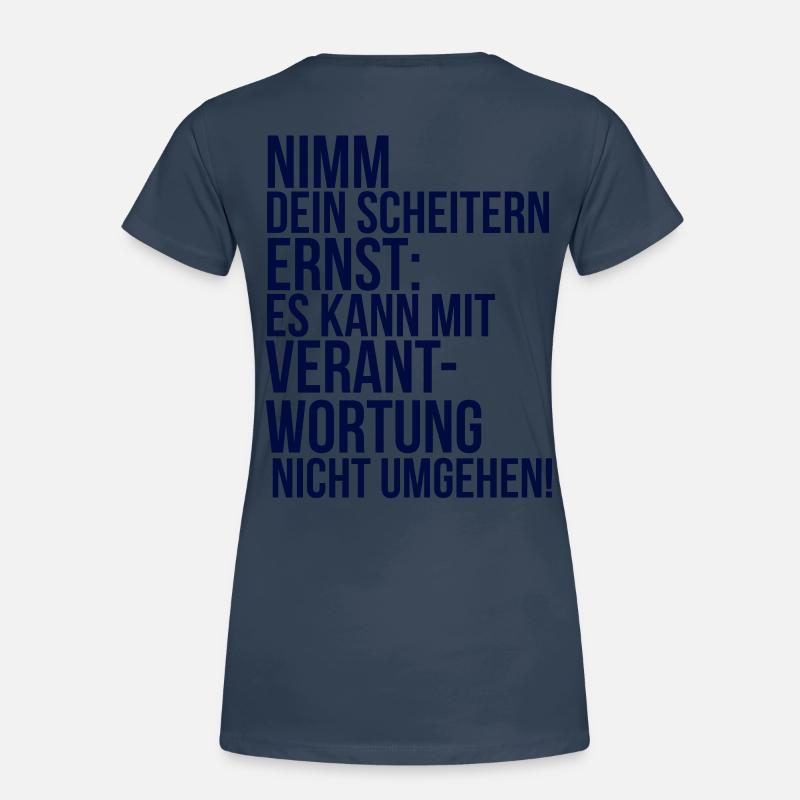 about going wild: Nimm dein Scheitern ernst Frauen Premium Bio T-Shirt