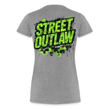 Street Outlaw Camo Tuning Geschenk für Autofans - Frauen Premium Bio T-Shirt -  - Hinten - Mia (176cm)