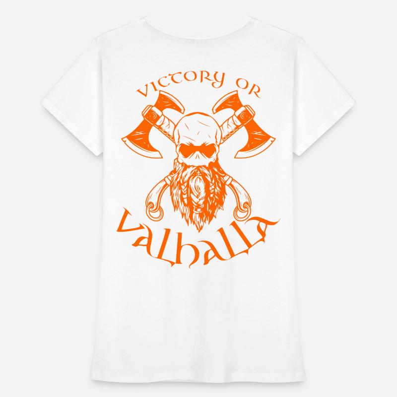 Victory or Valhalla Frauen Premium Bio T-Shirt