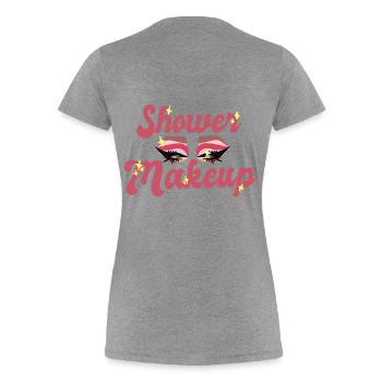 Dusch-Make-up - Frauen Premium Bio T-Shirt -  - Hinten - Mia (176cm)