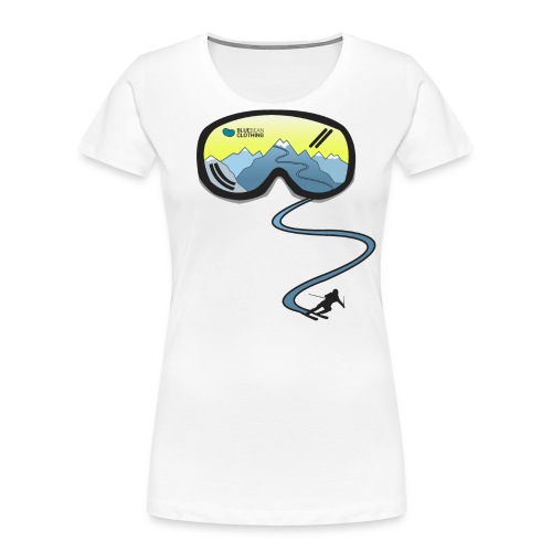 Shirt Skibrille - Frauen Premium Bio T-Shirt