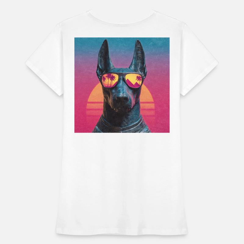 Anubis Synthwave - Gott auf Urlaub Frauen Premium Bio T-Shirt