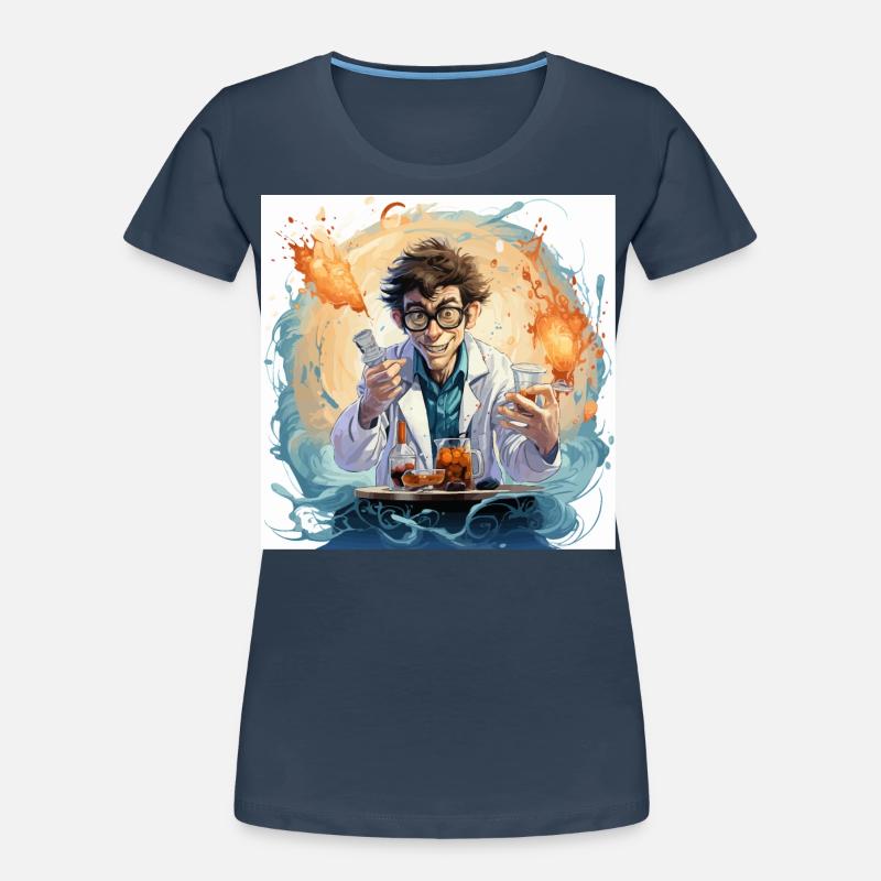 Der Koffein-Laboraffe Frauen Premium Bio T-Shirt
