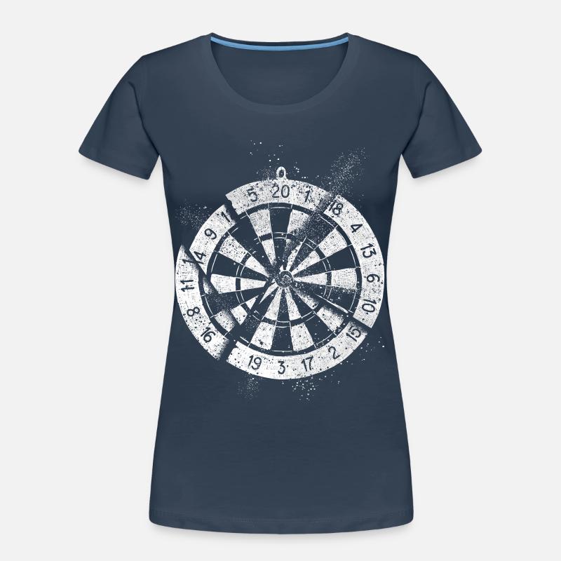 Fléchettes, jeu de fléchettes, jeu de fléchettes, fléchettes, joueurs de fléchettes T-shirt bio Premium Femme