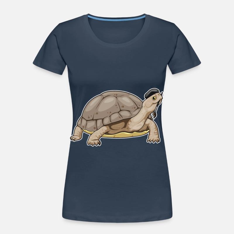 Turtle Painter Brush Women's Premium Organic T-Shirt