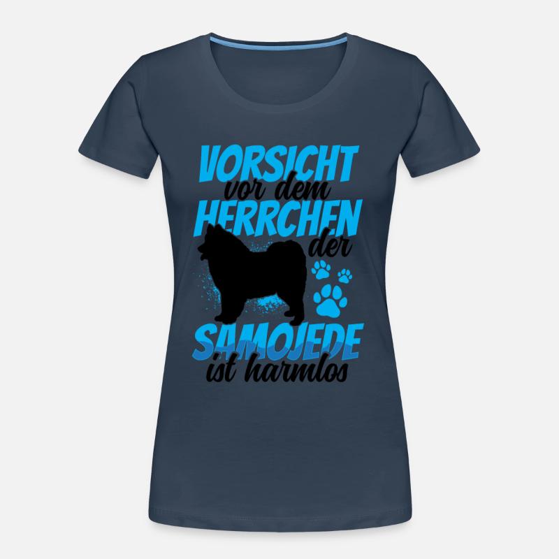 Samojede ist harmlos Samojedenspitz Frauen Premium Bio T-Shirt