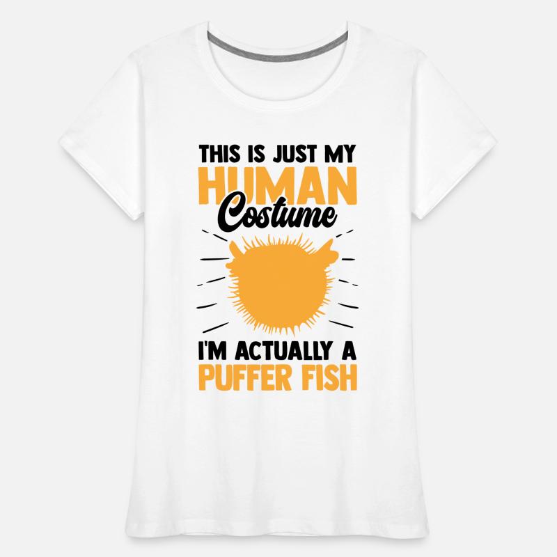 Juste un costume de poisson-globe poisson géant T-shirt bio Premium Femme