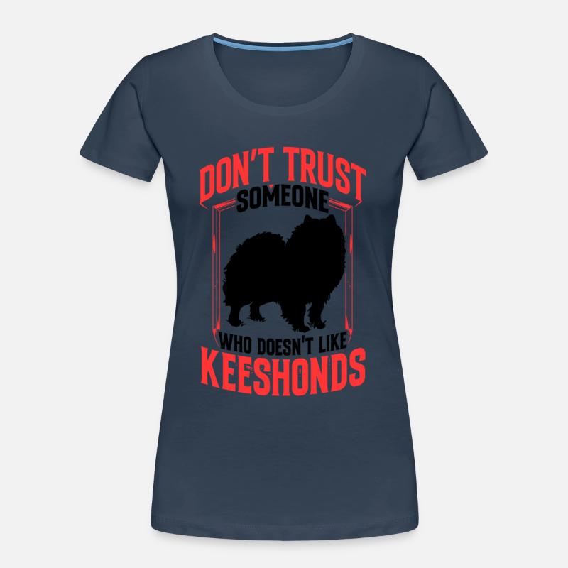 Wolfsspitz nicht vertrauen Deutscher Spitz Frauen Premium Bio T-Shirt
