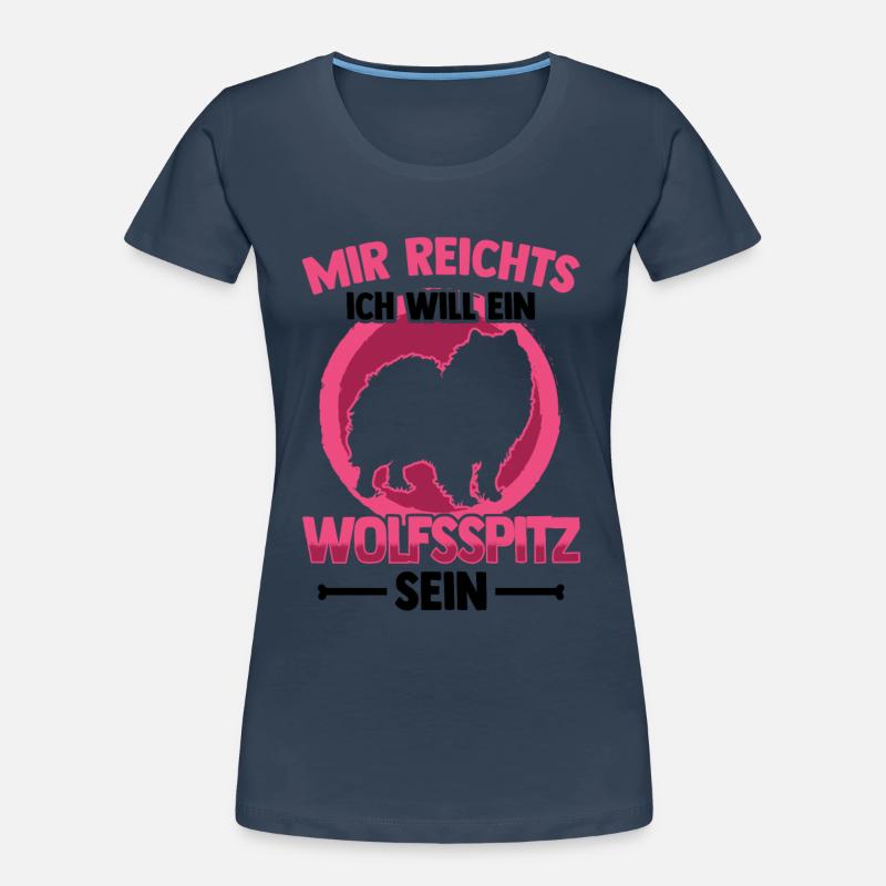 Will ein Wolfsspitz sein Deutscher Spitz Frauen Premium Bio T-Shirt
