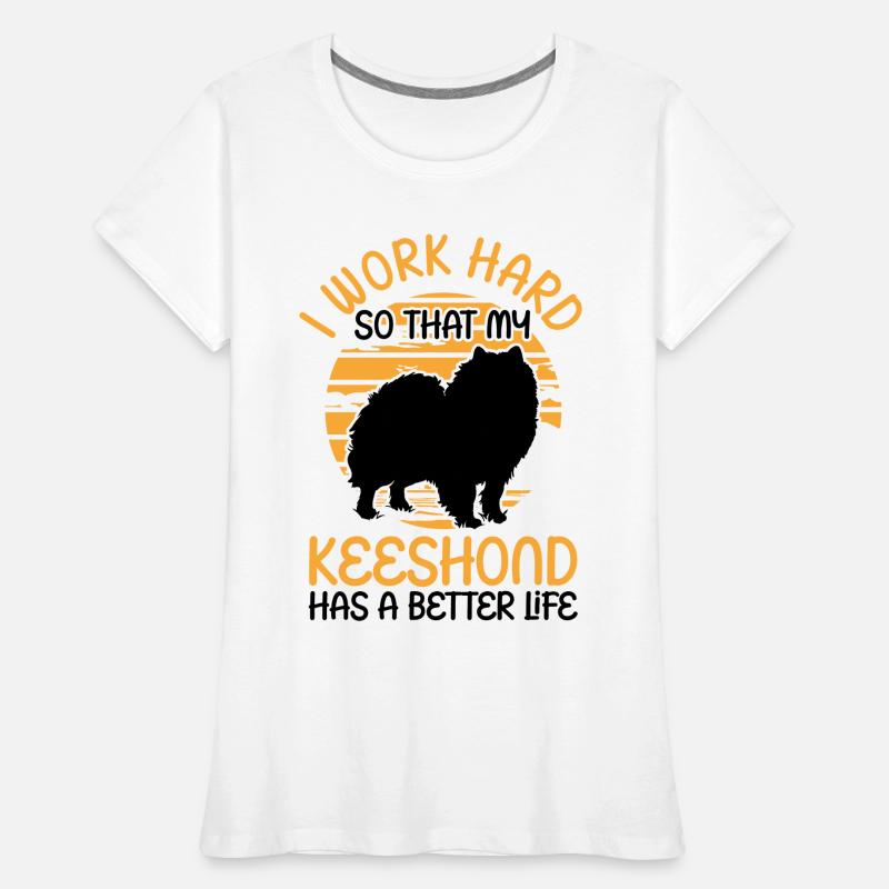 Work for my Wolfsspitz German Spitz Women's Premium Organic T-Shirt