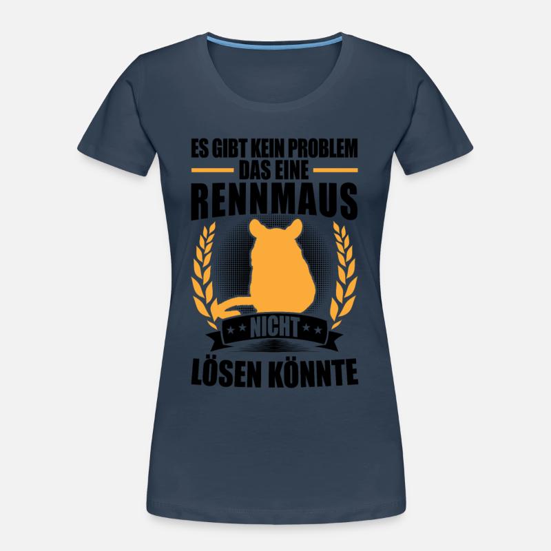 Gerbil solves my problems Rodent Gerbil Women's Premium Organic T-Shirt