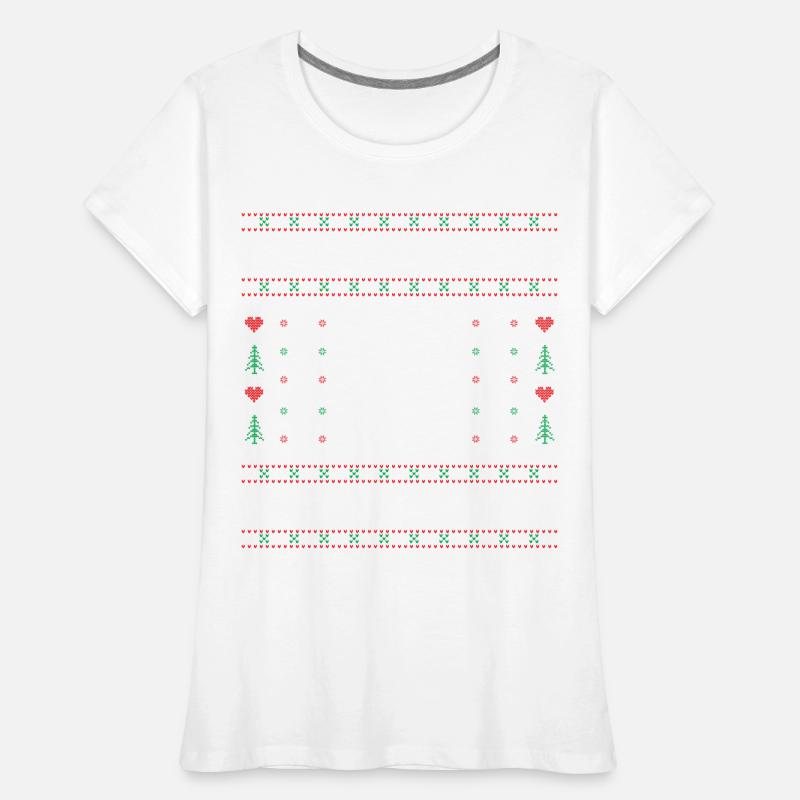 Klettern Hässlicher Weihnachtspullover Frauen Premium Bio T-Shirt