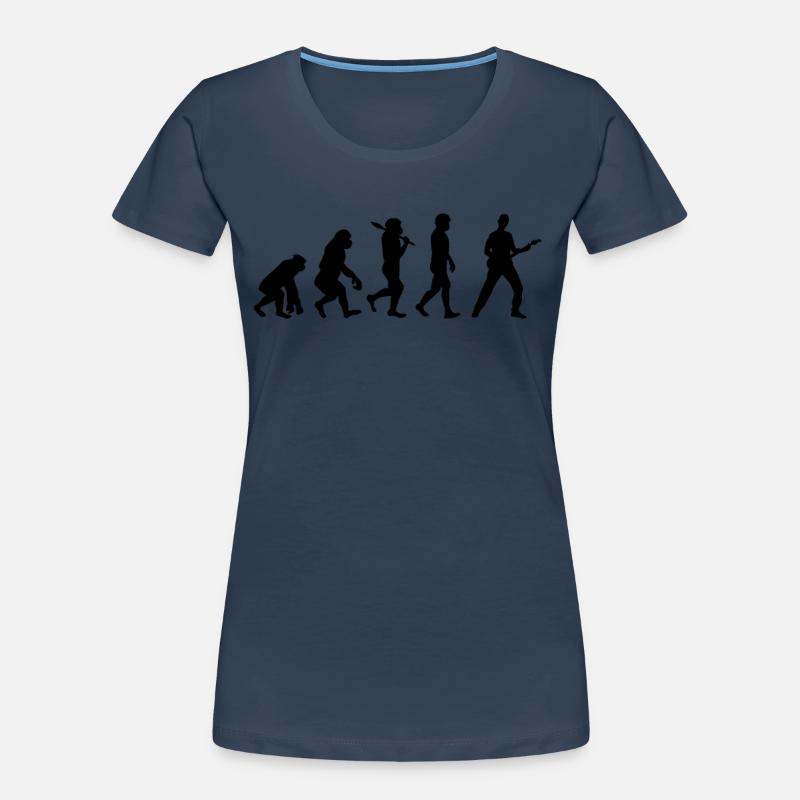 Music guitar evolution gift idea Women's Premium Organic T-Shirt
