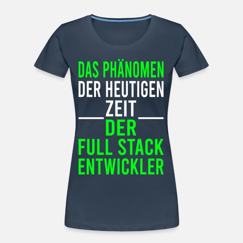 Informatik Programmierer Full Stack Entwickler Frauen Premium Bio T-Shirt