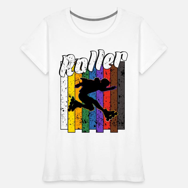 Rollerblades rollers T-shirt bio Premium Femme