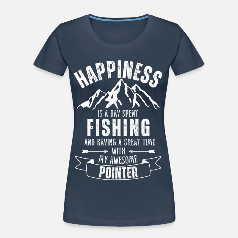 Fishing and Pointer Women's Premium Organic T-Shirt