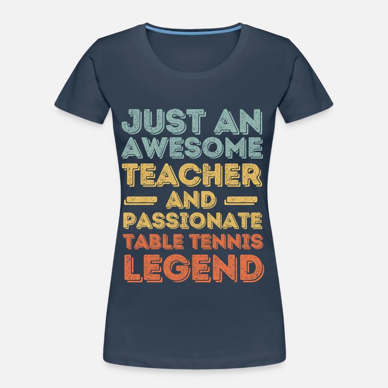 Instructor table tennis retro Women's Premium Organic T-Shirt