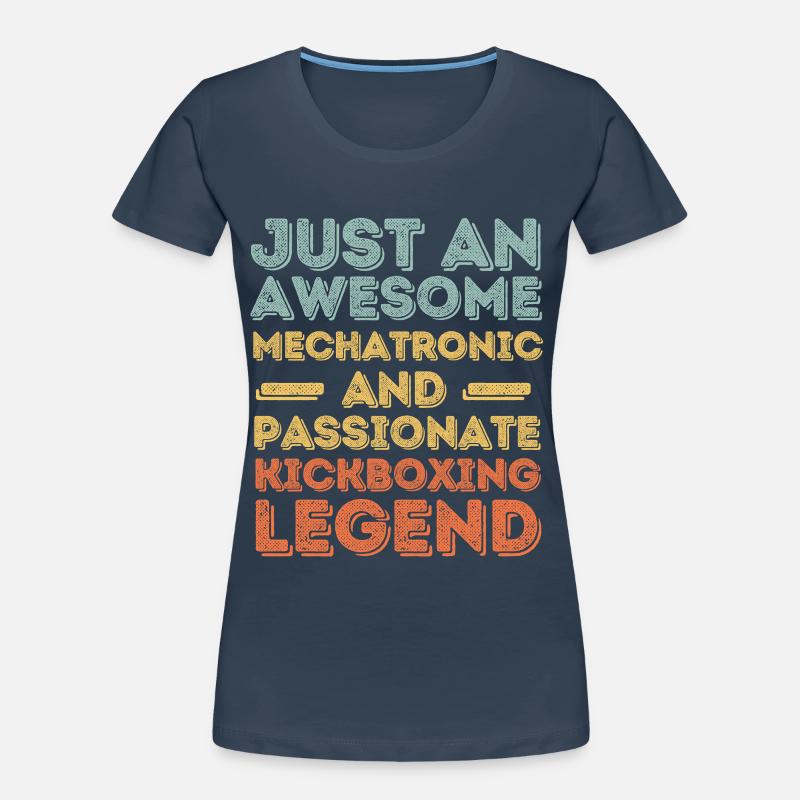 Mechatronics Technician Kickboxing retro Women's Premium Organic T-Shirt
