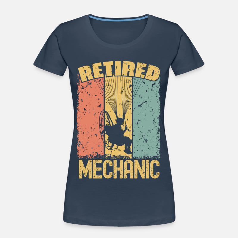Paramotoring retired mechanic Women's Premium Organic T-Shirt