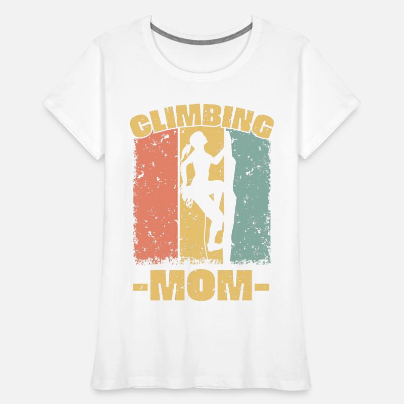 Kletternde Mutter Frauen Premium Bio T-Shirt