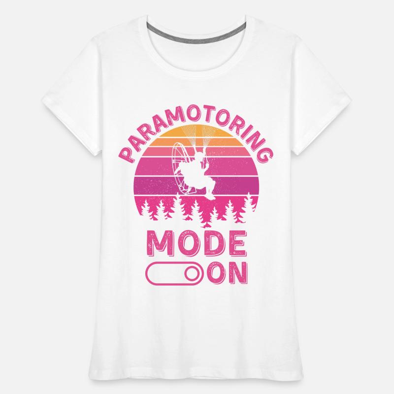 Mode paramoteur activé T-shirt bio Premium Femme