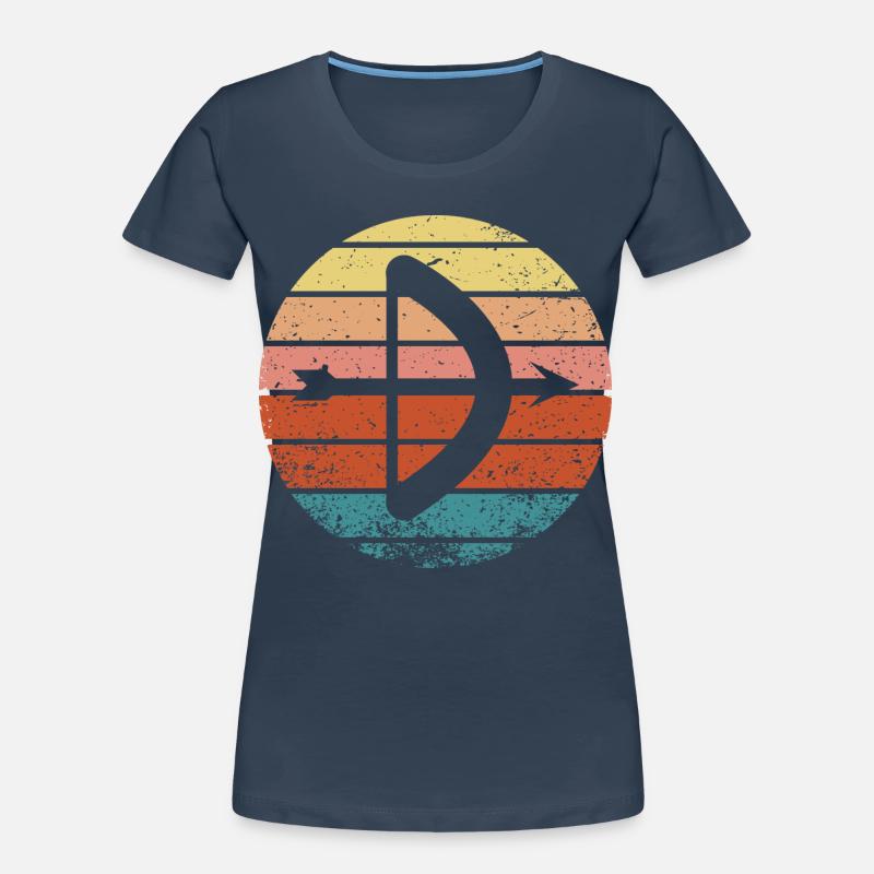 Bogen Schießen Geschenk Spruch Bogenschießen Frauen Premium Bio T-Shirt